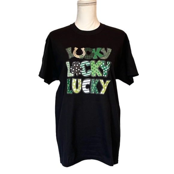 Gildan 100% Heavy Cotton Custom St. Patrick’s Day Graphic T-shirt Women’s Medium - Picture 13 of 13